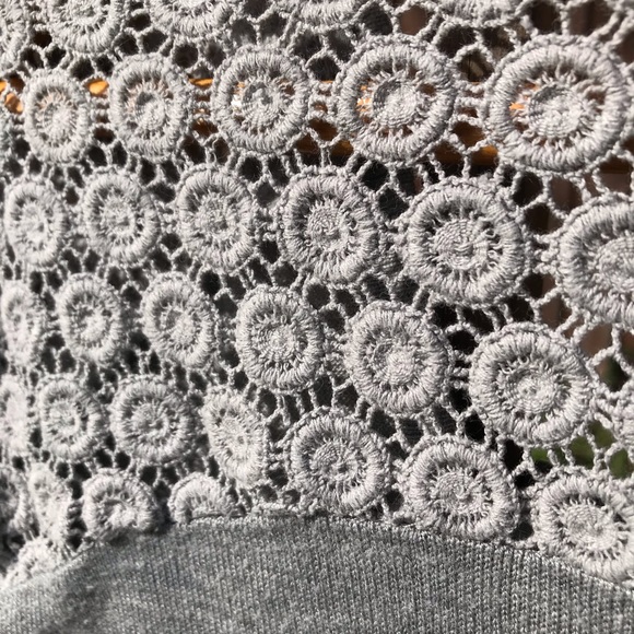 Merona XS Light Gray Cardigan 3/4 sleeves - Picture 4 of 4